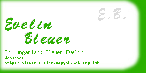 evelin bleuer business card